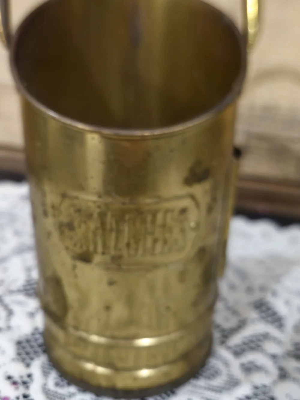 Brass Matchstick Holder-Vintage